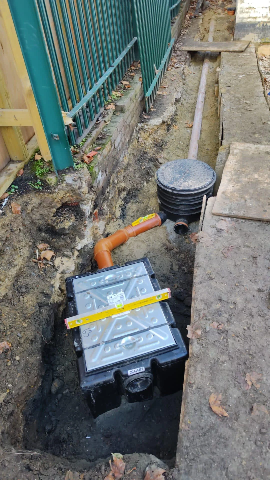 Drainage pipe installation